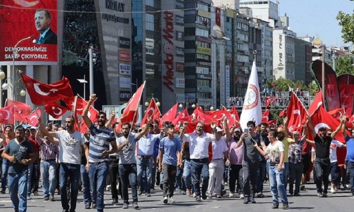 Demonstrations against coup in Turkish Capital - PHOTOS